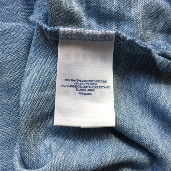 Lands’ End light blue mock neck tunic 1X - Picture 4 of 8